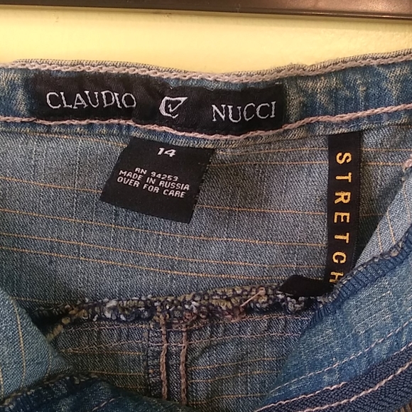 CLAUDIO NUCCI Girls Jeans Skirt Size 14 - Picture 8 of 8